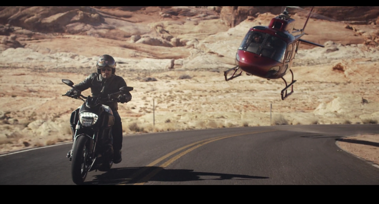 man riding motorbike 